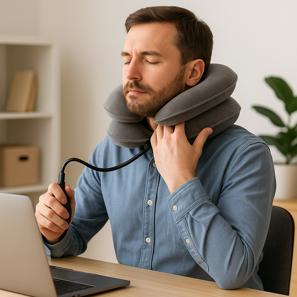 Relieve Neck Pain in Minutes with This Innovative Inflatable Collar