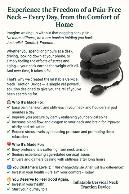 Relieve Neck Pain in Minutes with This Innovative Inflatable Collar